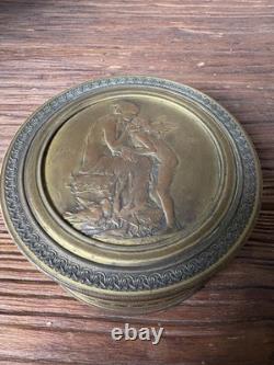 Boite A Bijoux Coffret Ancien En Bronze D Oscar Roty Medaille Ange Colin Fondeur
