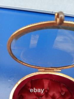 Boîte A Bijoux En Bronze Doré Cloisonné Et Verre Biseauté XIXe Napoléon III