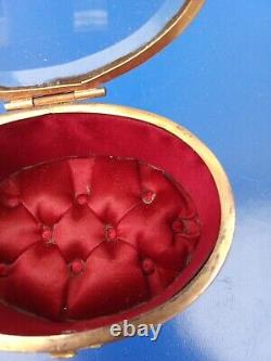 Boîte A Bijoux En Bronze Doré Cloisonné Et Verre Biseauté XIXe Napoléon III