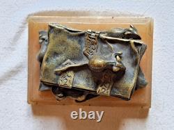 Boite A Dent De Lait Coffret Bronze Dore Livre 4 Souris Albatre Napoleon III