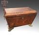 Boite A The Victorienne Bronze Mahogany Victorian Casket Box Tea Caddy