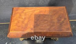 Boite A The Victorienne Bronze Mahogany Victorian Casket Box Tea Caddy