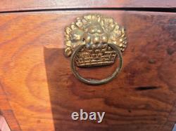 Boite A The Victorienne Bronze Mahogany Victorian Casket Box Tea Caddy