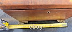 Boite A The Victorienne Bronze Mahogany Victorian Casket Box Tea Caddy
