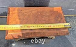 Boite A The Victorienne Bronze Mahogany Victorian Casket Box Tea Caddy
