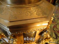 Boite à bijoux en bronze et laiton marqueterie Boulle d'époque Napoléon III
