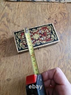 Boite a timbre marqueterie boulle époque napoleon 3 xix E 19e objet de collectio