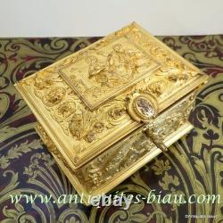 Boite en Bronze doré Epoque Napoléon III Boulle
