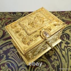 Boite en Bronze doré Epoque Napoléon III Boulle