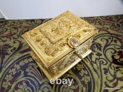 Boite en Bronze doré Epoque Napoléon III Boulle