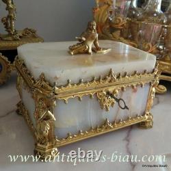 Boite en Onyx et Bronze Epoque Napoléon III