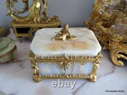 Boite en Onyx et Bronze Epoque Napoléon III