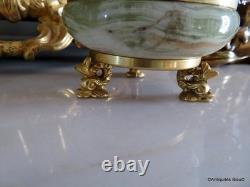 Boite ronde en Onyx et Bronze Epoque Napoléon III