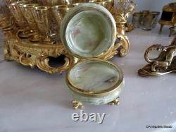 Boite ronde en Onyx et Bronze Epoque Napoléon III Boite ronde en Onyx et Bronze Epoque Napoléon III