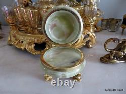 Boite ronde en Onyx et Bronze Epoque Napoléon III