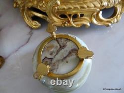 Boite ronde en Onyx et Bronze Epoque Napoléon III