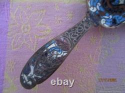 Bougeoir Ancien Porte-Bijoux Bronze Émail Cloisonné