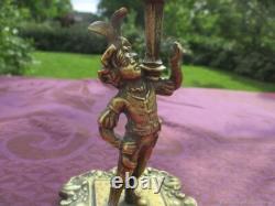 Bougeoir Ancien Prince Bronze XIX siècle France