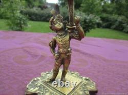 Bougeoir Ancien Prince Bronze XIX siècle France
