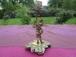 Bougeoir Ancien Prince Bronze XIX siècle France