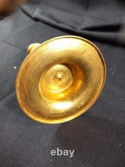 Bougeoir Chandelier Napoléon III bronze ciselé et doré Style Louis XVI