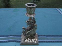 Bougeoir ancien Chimere bronze XIX siècle France
