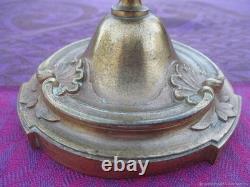 Bougeoir ancien Rocaille Bronze 19ème siècle