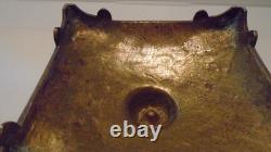 Bougeoir ancien XIX? Siècle en bronze massif décor religieux & royal