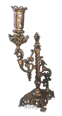 Bougeoir de bureau en bronze 19èmè, dragon, Chine ou Napoléon III