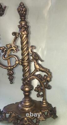 Bougeoir de bureau en bronze 19èmè, dragon, Chine ou Napoléon III