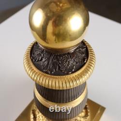 Bougeoirs Anciens Style Napoléon III Bronze du XXe Siècle Originaux