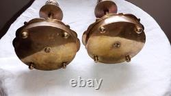 Bougeoirs Bronze Émaillé Napoleon 3