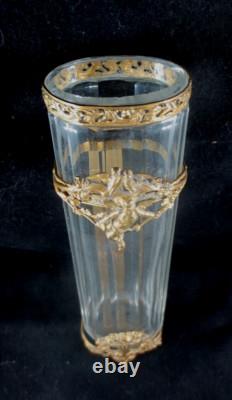 Bouquetière de voiture / calèche CRISTAL & BRONZE -Napoléon III 1900 n°2