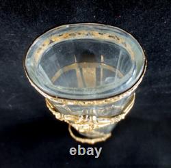 Bouquetière de voiture / calèche CRISTAL & BRONZE -Napoléon III 1900 n°2