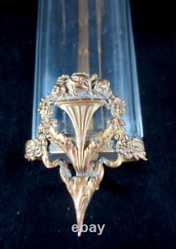 Bouquetière de voiture / calèche CRISTAL & BRONZE -Napoléon III 1900 n°2
