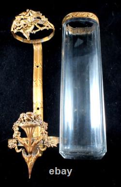 Bouquetière de voiture / calèche CRISTAL & BRONZE -Napoléon III 1900 n°2