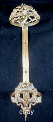 Bouquetière de voiture / calèche CRISTAL & BRONZE -Napoléon III 1900 n°2