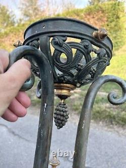 Brasero Pied de Lampe Bronze Empire XIXeme Napoléon III Ancien