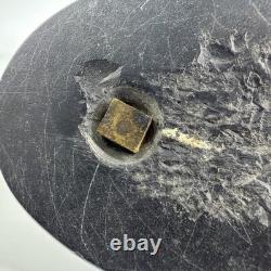 Bronze Ancien Lévrier Assis Chien Animalier XIXe Socle Marbre Noir Presse-papier