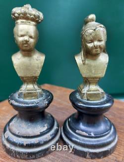 Bronze Doré Jean qui rit Jean qui pleure Napoléon III