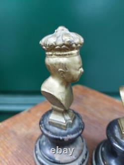 Bronze Doré Jean qui rit Jean qui pleure Napoléon III