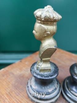 Bronze Doré Jean qui rit Jean qui pleure Napoléon III