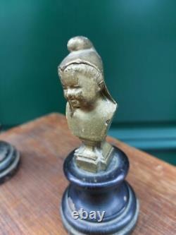 Bronze Doré Jean qui rit Jean qui pleure Napoléon III