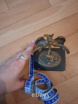 Bronze Doré sculpture Chimère demon Diable dragon XIXème Napoléon III