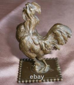 Bronze Napoléon III / fin XIXème Coq dans le goût d'Auguste Nicolas Cain