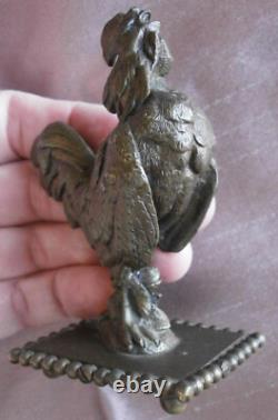 Bronze Napoléon III / fin XIXème Coq dans le goût d'Auguste Nicolas Cain
