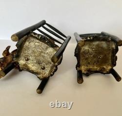 Bronze de Vienne 19Eme scène enfantine sculpture Figurine Collection Miniatures