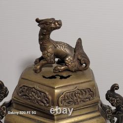 Brule Parfum Bronze Ancien Chine Asie XIXÈME
