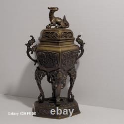 Brule Parfum Bronze Ancien Chine Asie XIXÈME