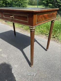 Bureau Louis XVI Acajou Bronze XVIII-XIXeme Empire Restauration Napoléon III
